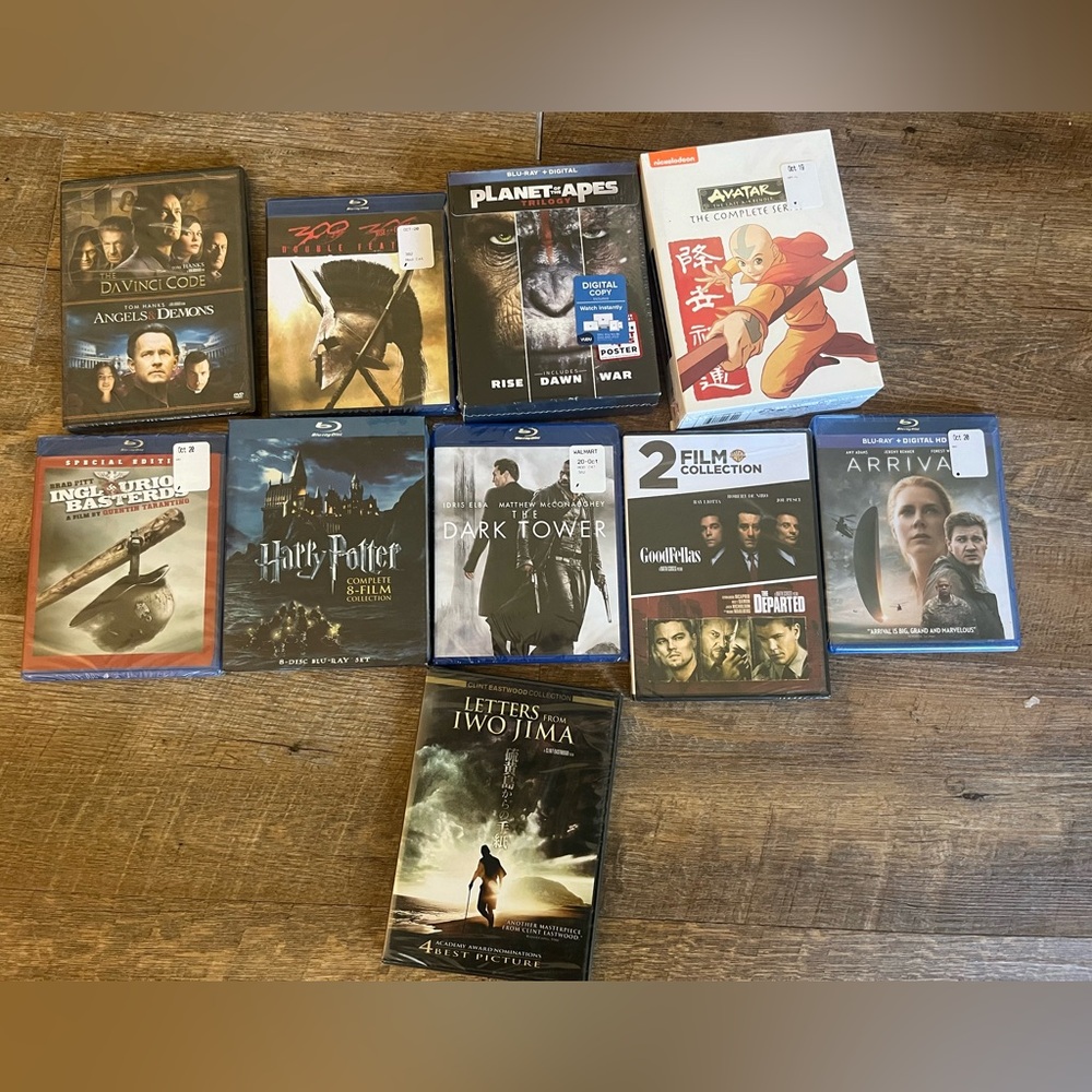 Sealed Dvd and Blu-ray Lot New